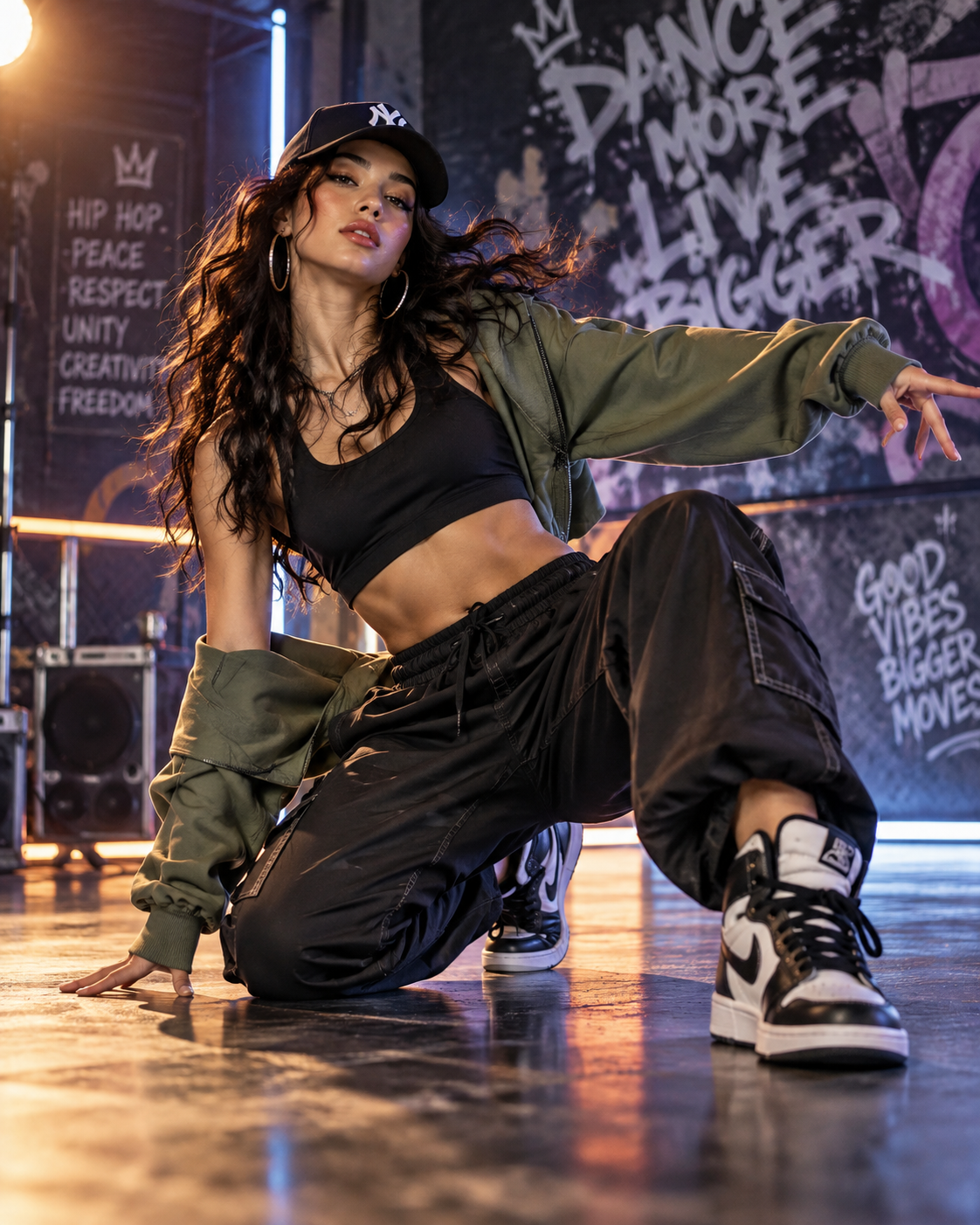 Hip Hop floor pose